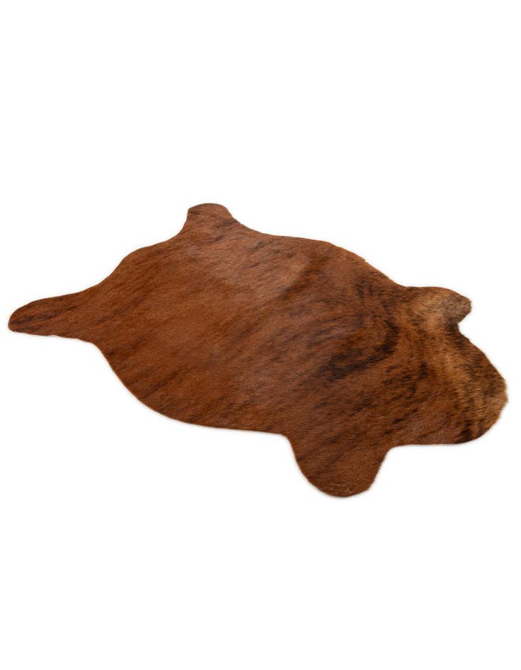 Detail image of 2' 2 x 2' 11 Cowhide Leather Rug