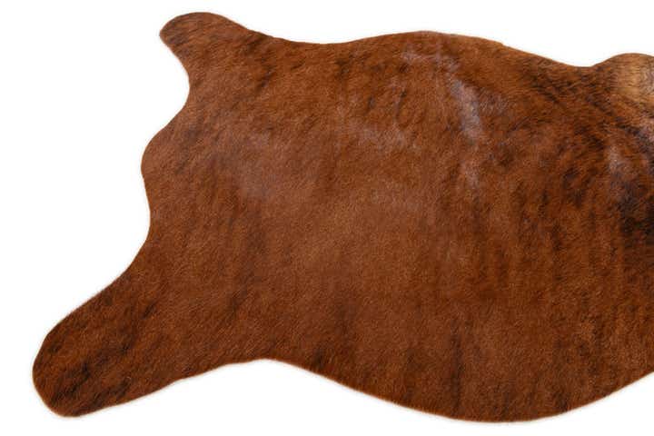 2' 2 x 2' 11 Cowhide Leather Rug