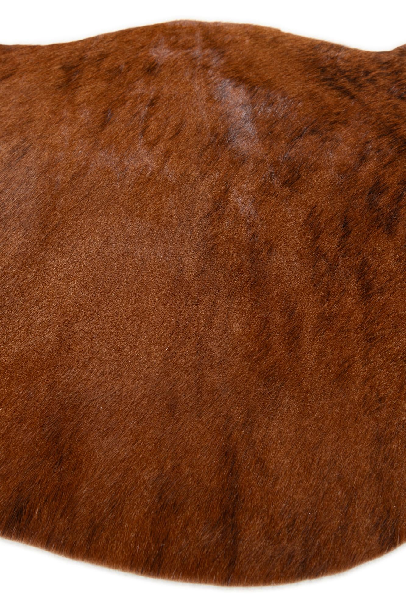 2' 2 x 2' 11 Cowhide Leather Rug