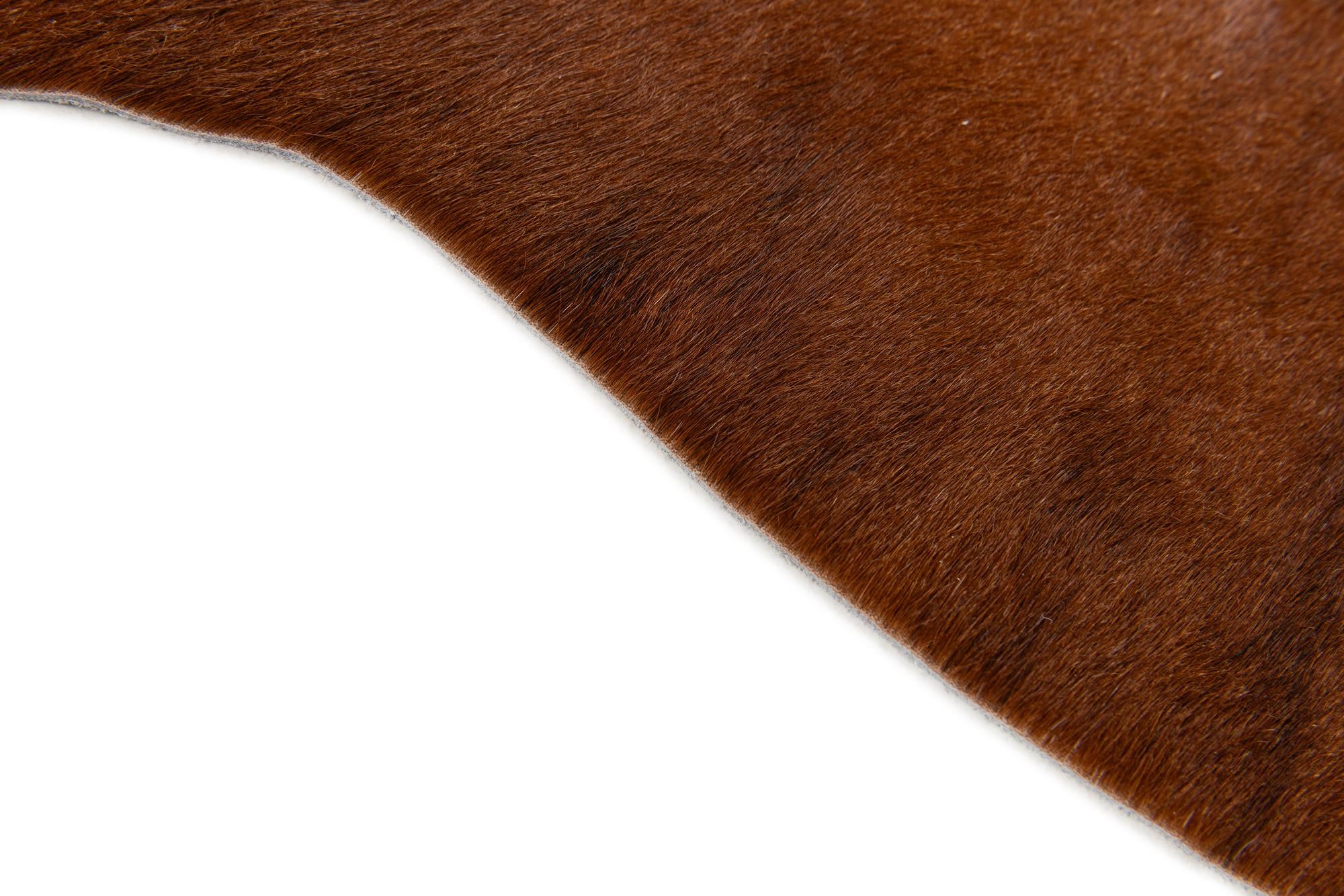 2' 2 x 2' 11 Cowhide Leather Rug