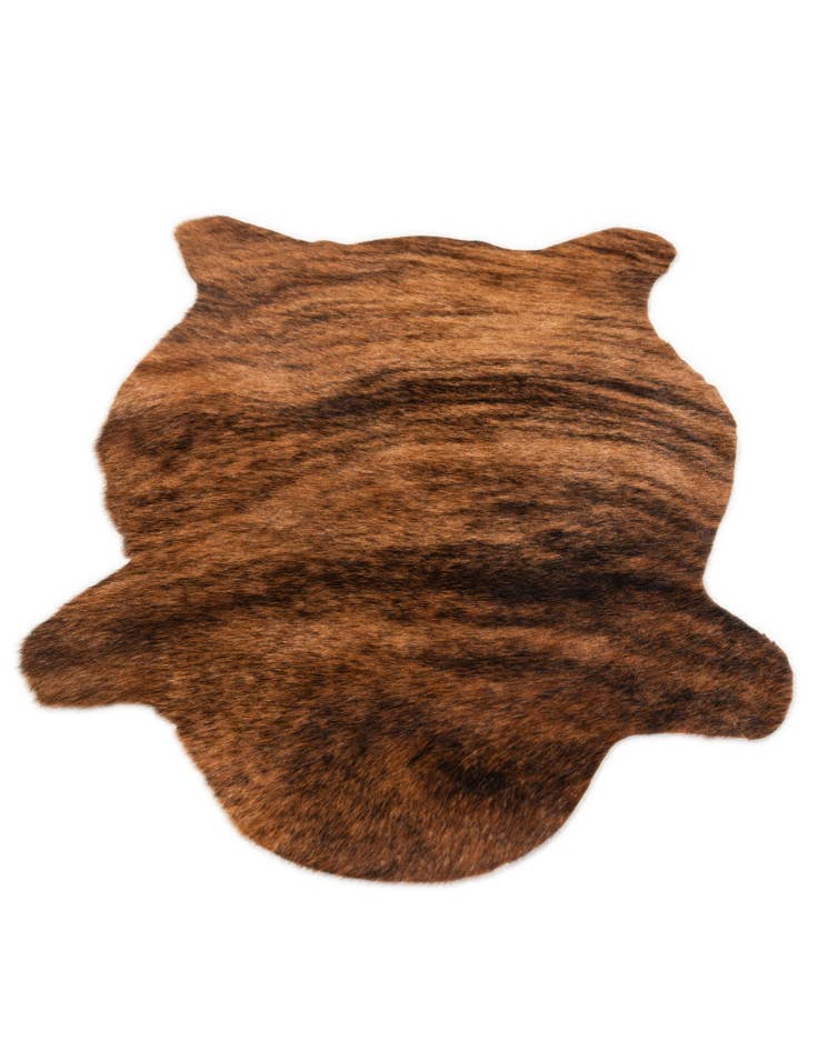 Detail image of 2' 2 x 2' 11 Cowhide Leather Rug