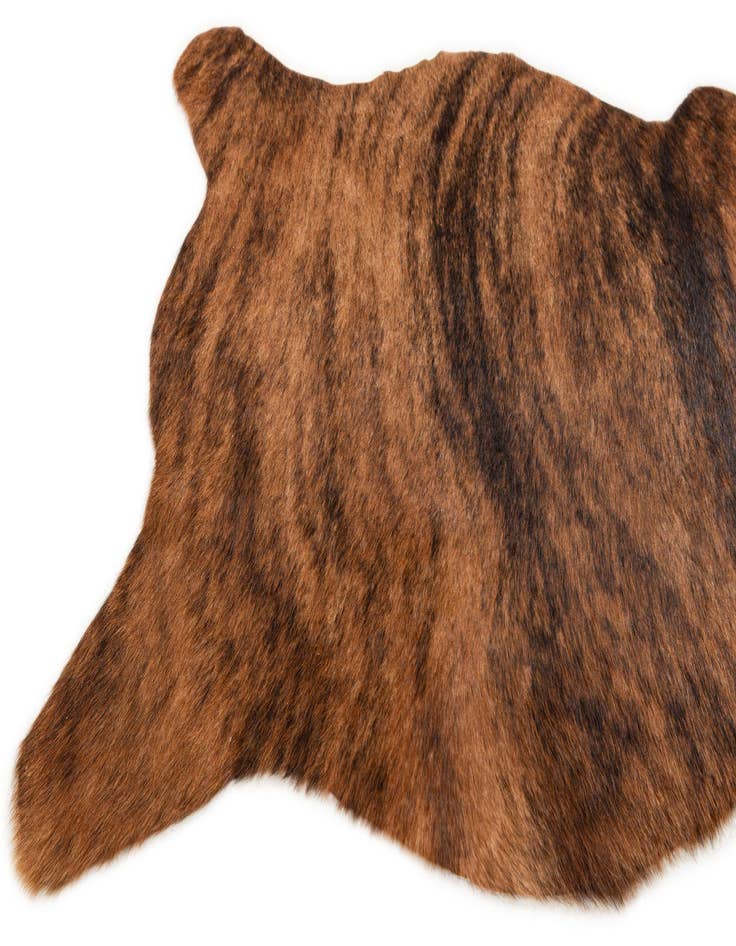 Detail image of 2' 2 x 2' 11 Cowhide Leather Rug