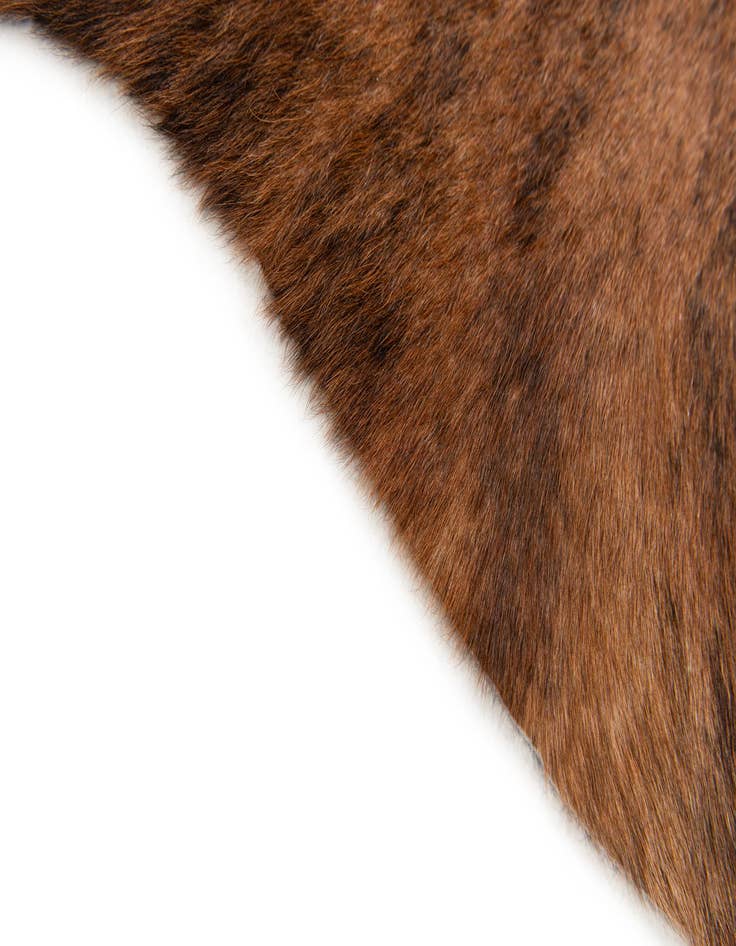 Detail image of 2' 2 x 2' 11 Cowhide Leather Rug