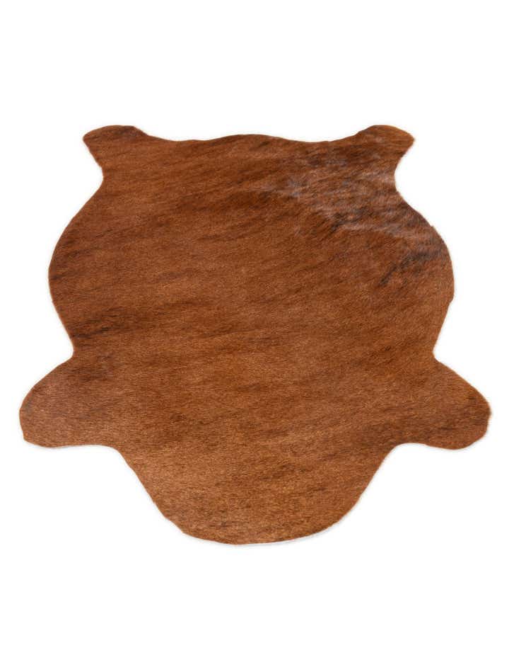 2' 2 x 2' 11 Cowhide Leather Rug