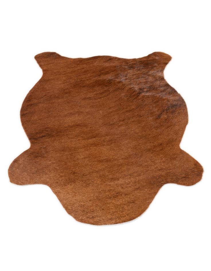 Detail image of 2' 2 x 2' 11 Cowhide Leather Rug
