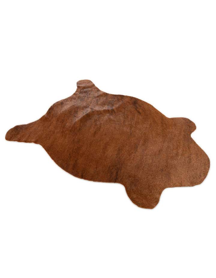 2' 2 x 2' 11 Cowhide Leather Rug