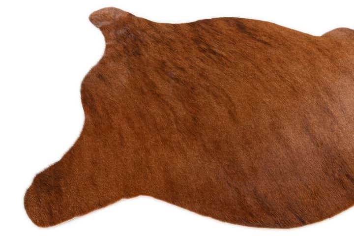 2' 2 x 2' 11 Cowhide Leather Rug