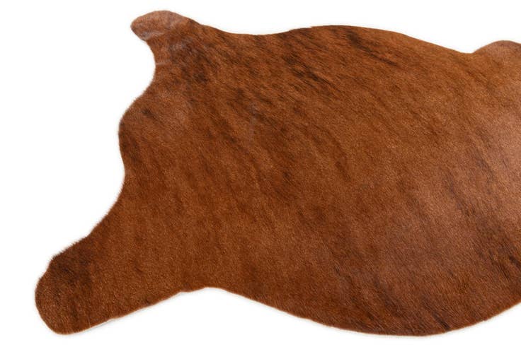 Detail image of 2' 2 x 2' 11 Cowhide Leather Rug