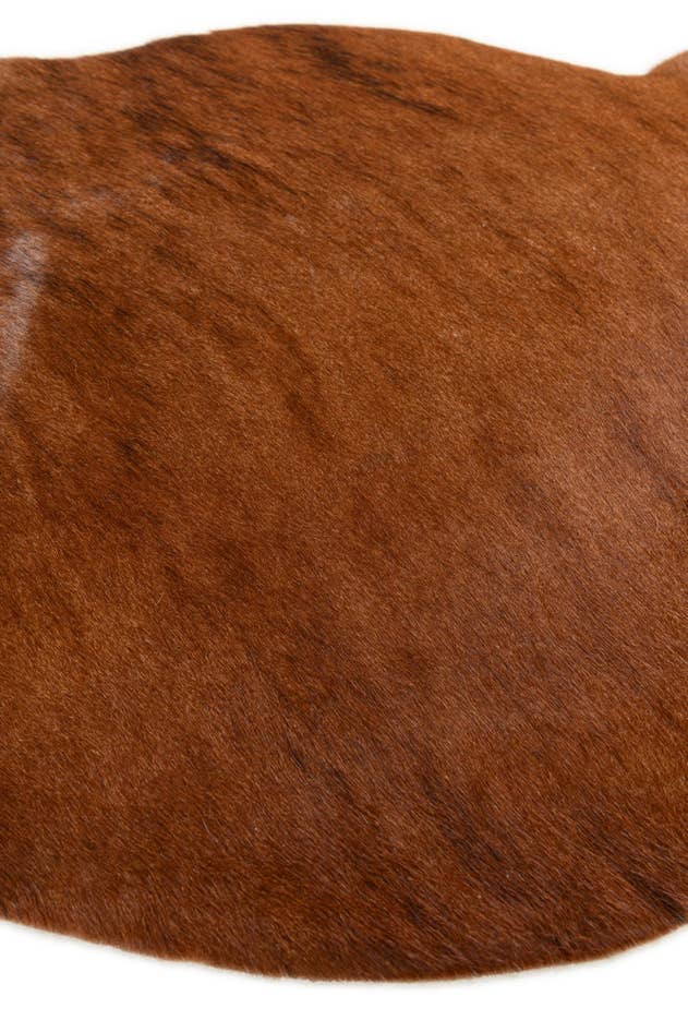 Detail image of 2' 2 x 2' 11 Cowhide Leather Rug