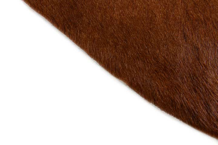 2' 2 x 2' 11 Cowhide Leather Rug