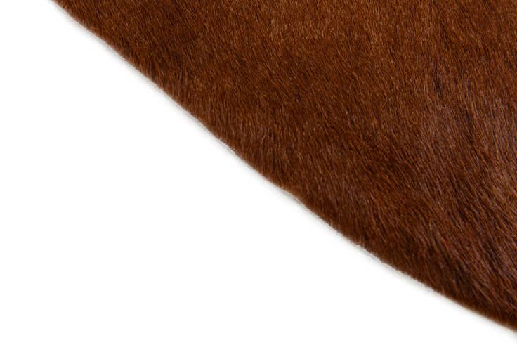 Detail image of 2' 2 x 2' 11 Cowhide Leather Rug