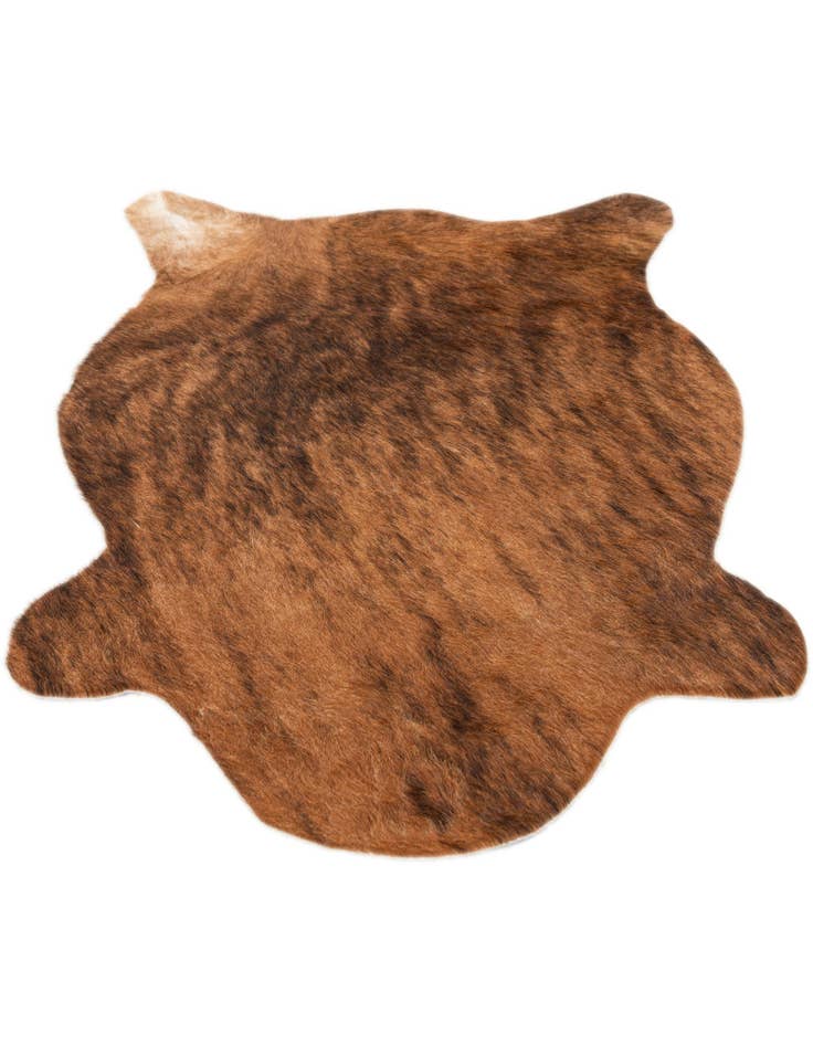 Detail image of 2' 2 x 2' 11 Cowhide Leather Rug