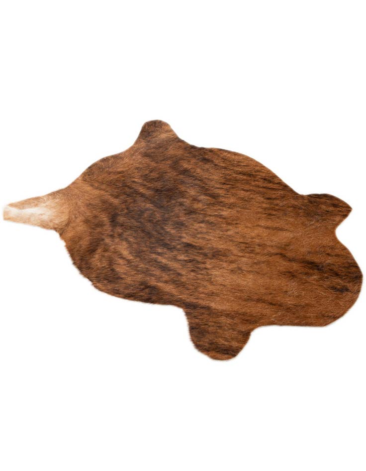 Detail image of 2' 2 x 2' 11 Cowhide Leather Rug