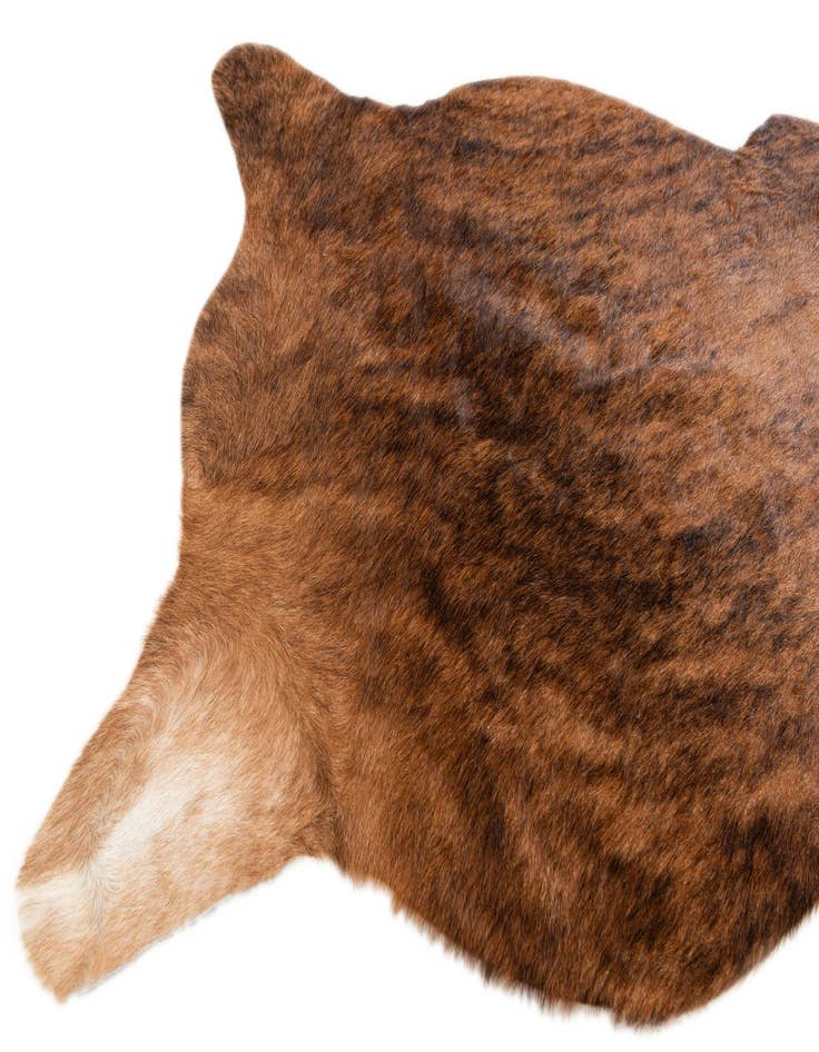Detail image of 2' 2 x 2' 11 Cowhide Leather Rug