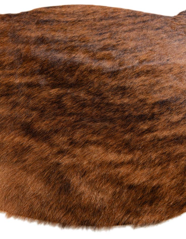 Detail image of 2' 2 x 2' 11 Cowhide Leather Rug