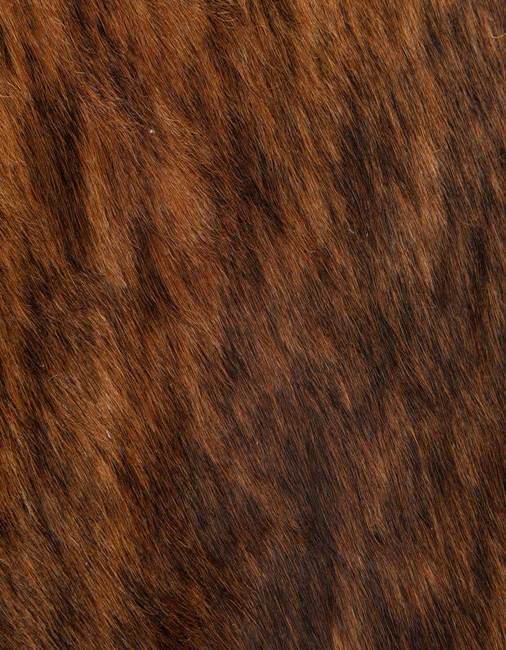 Detail image of 2' 2 x 2' 11 Cowhide Leather Rug
