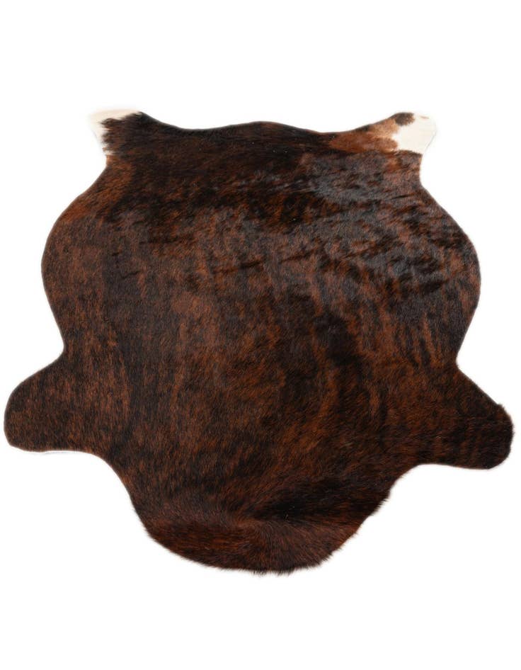 Detail image of 2' 2 x 2' 11 Cowhide Leather Rug