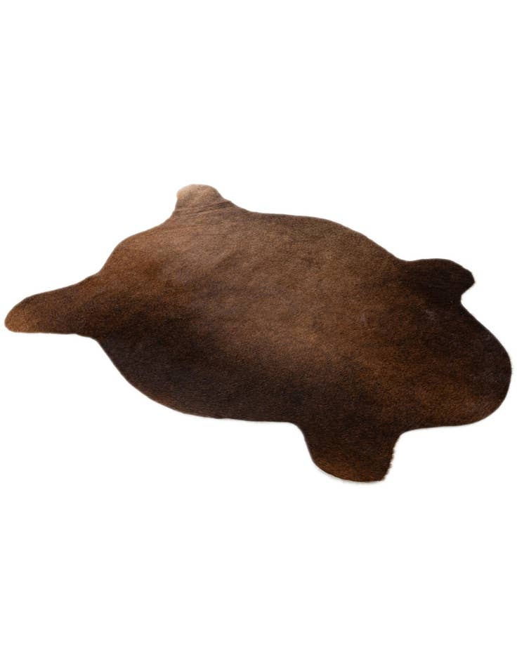 Detail image of 2' 2 x 2' 11 Cowhide Leather Rug