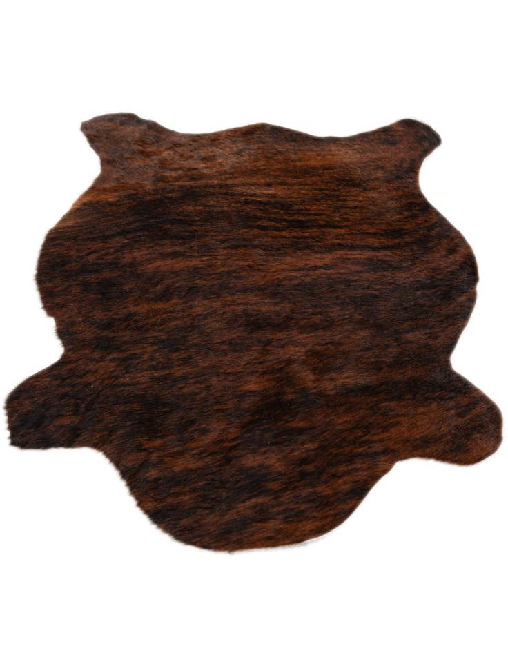 Detail image of 2' 2 x 2' 11 Cowhide Leather Rug