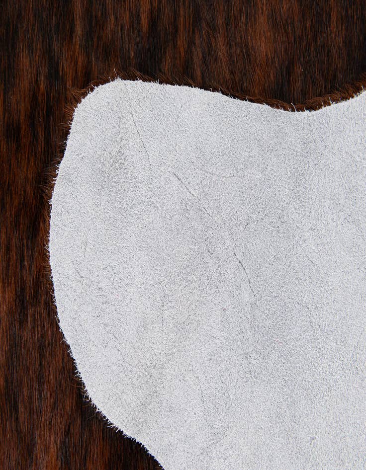 Detail image of 2' 2 x 2' 11 Cowhide Leather Rug