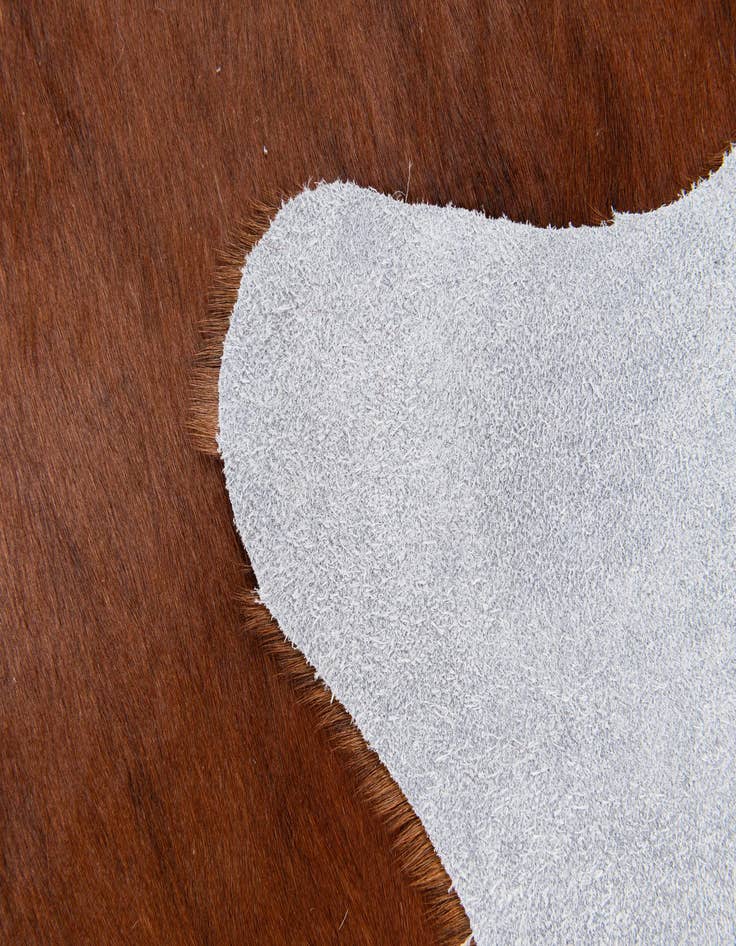 Detail image of 1' 8 x 2' 6 Cowhide Leather Rug