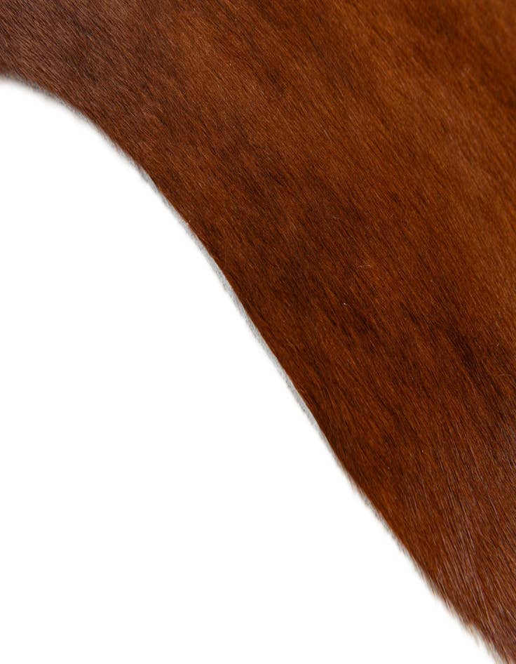 Detail image of 1' 8 x 2' 6 Cowhide Leather Rug