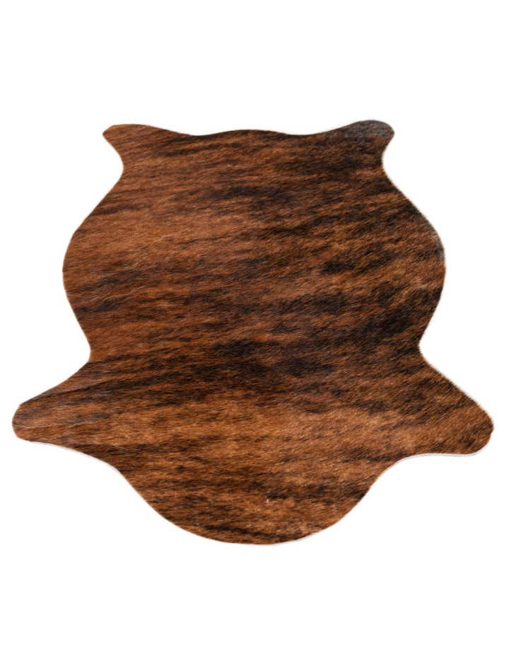 1' 7 x 2' 6 Cowhide Leather Rug