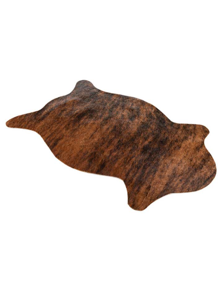 1' 7 x 2' 6 Cowhide Leather Rug