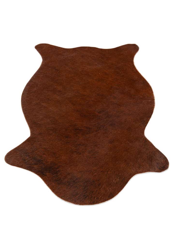 1' 8 x 2' 6 Cowhide Leather Rug