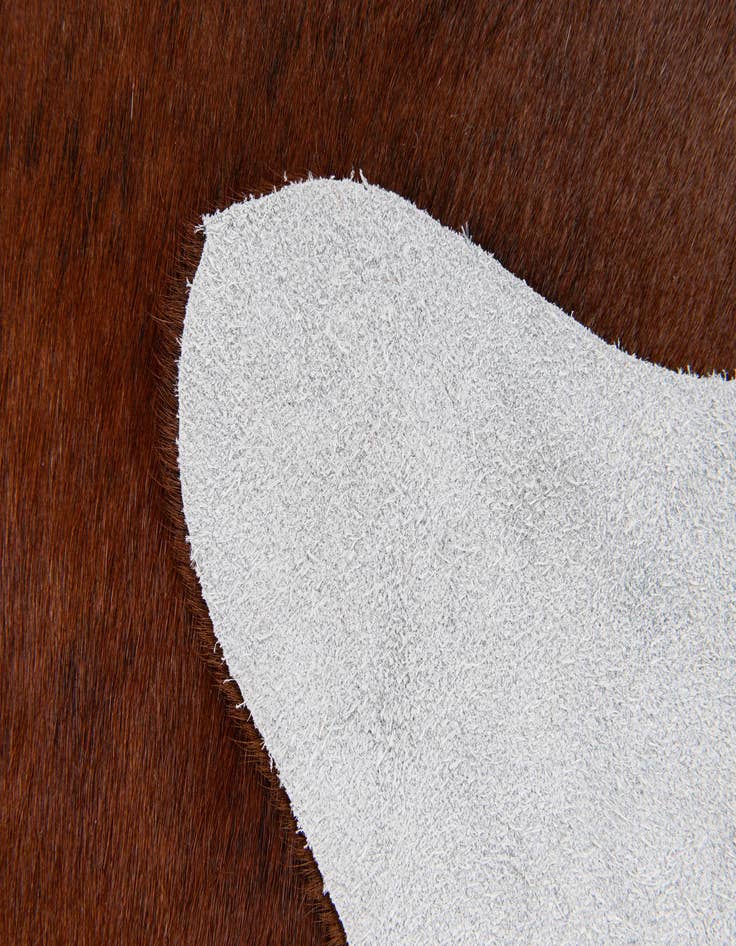 Detail image of 1' 8 x 2' 6 Cowhide Leather Rug