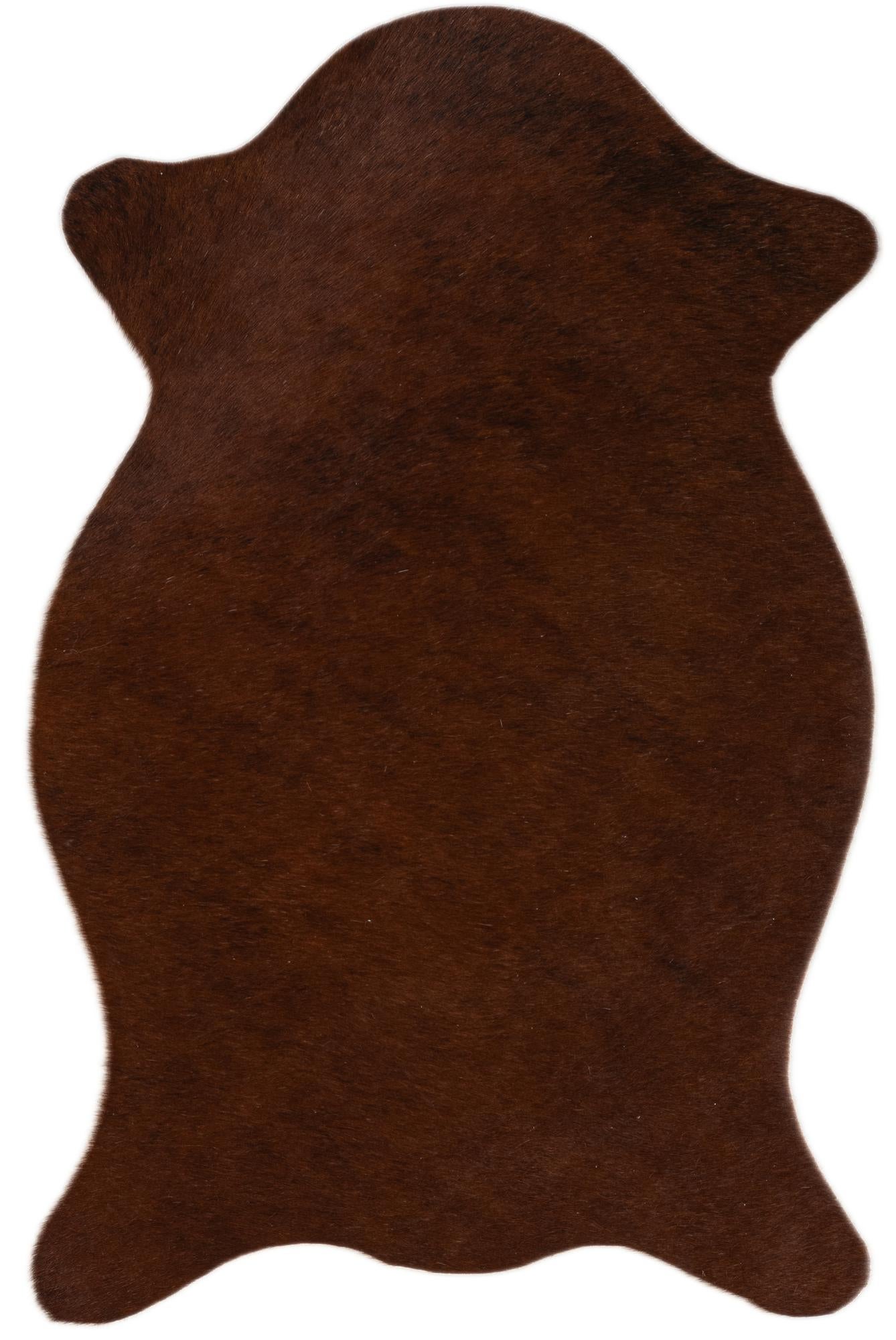 1' 8 x 2' 6 Cowhide Leather Rug