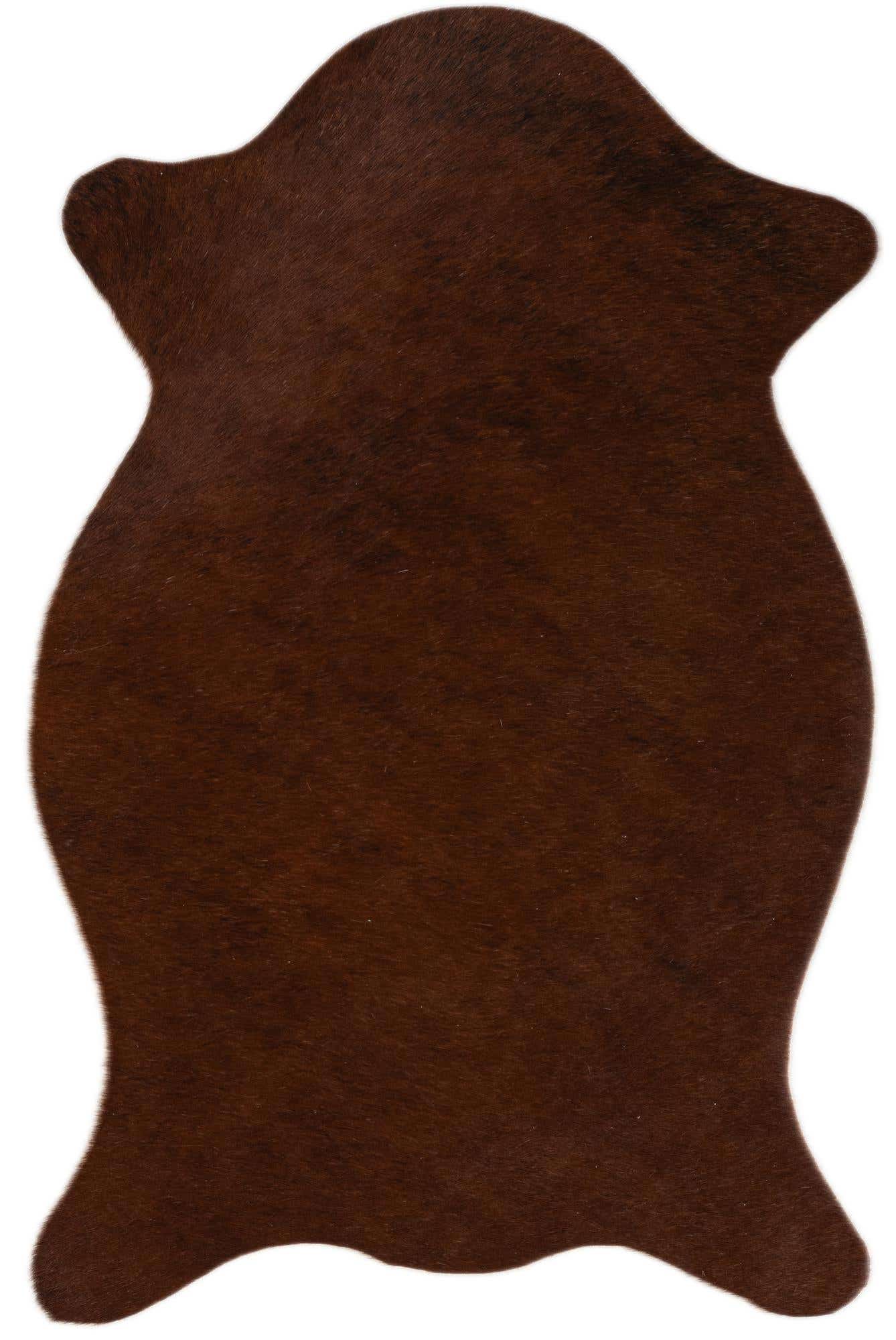 1' 8 x 2' 6 Cowhide Leather Rug