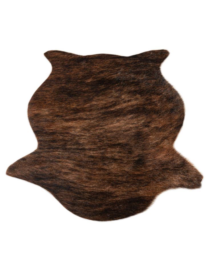 Detail image of 1' 6 x 2' 5 Cowhide Leather Rug