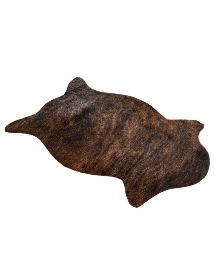 Detail image of 1' 6 x 2' 5 Cowhide Leather Rug