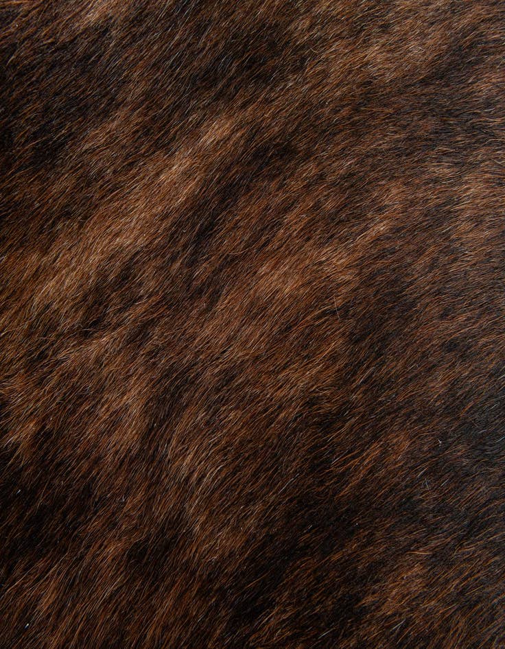 Detail image of 1' 6 x 2' 5 Cowhide Leather Rug