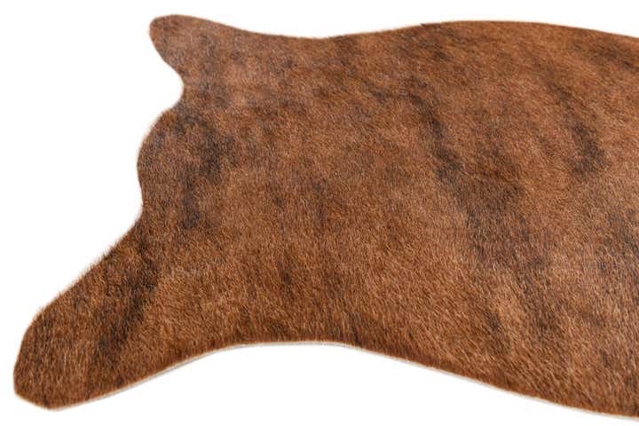 1' 5 x 2' 5 Cowhide Leather Rug