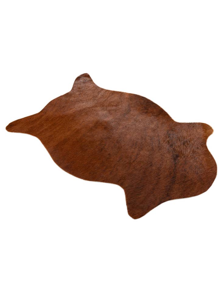 Detail image of 1' 8 x 2' 5 Cowhide Leather Rug
