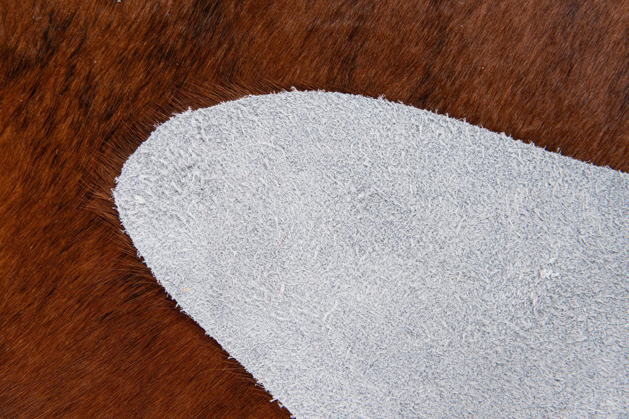 1' 8 x 2' 5 Cowhide Leather Rug