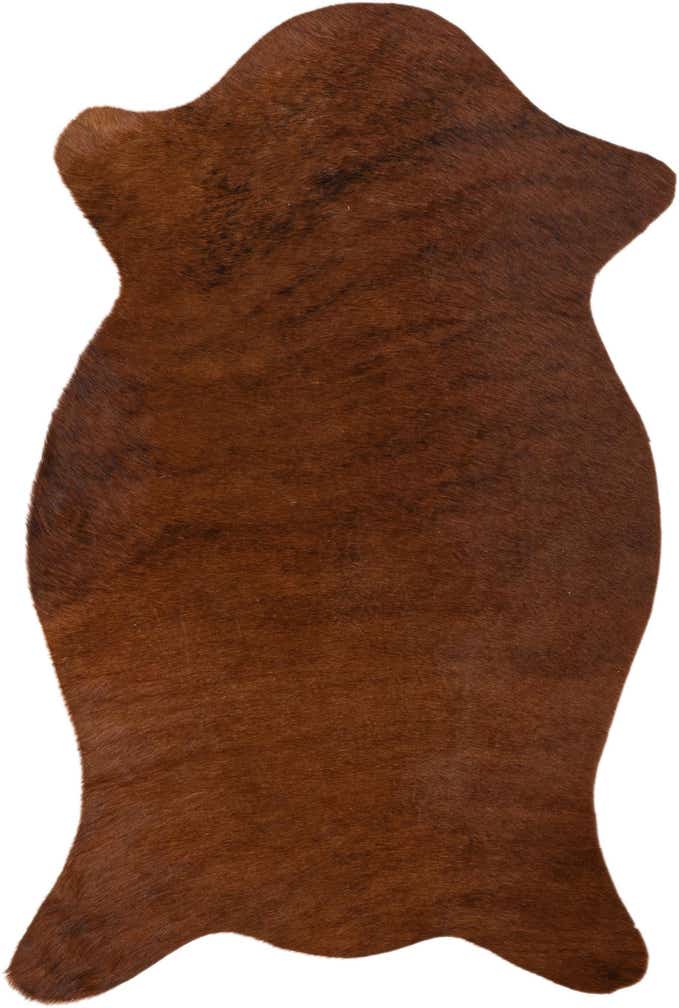 1' 8 x 2' 5 Cowhide Leather Rug