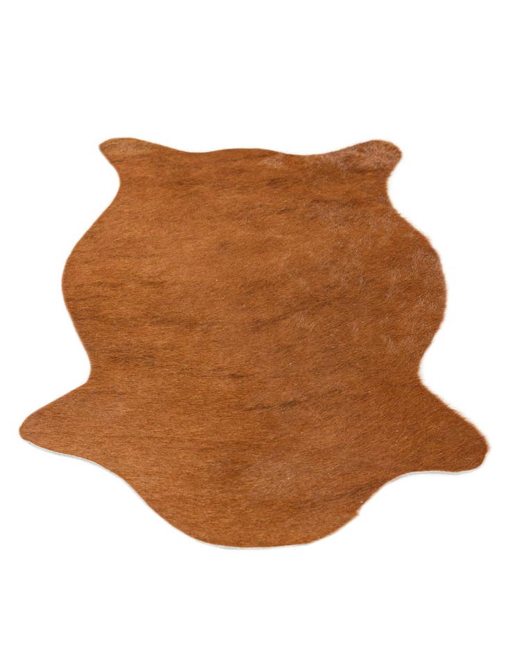 Detail image of 1' 7 x 2' 5 Cowhide Leather Rug