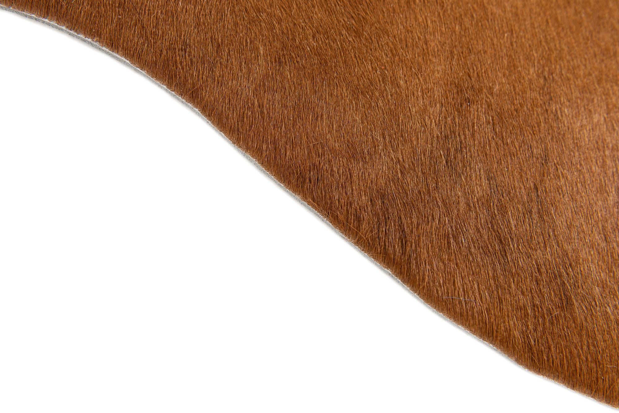 1' 7 x 2' 5 Cowhide Leather Rug
