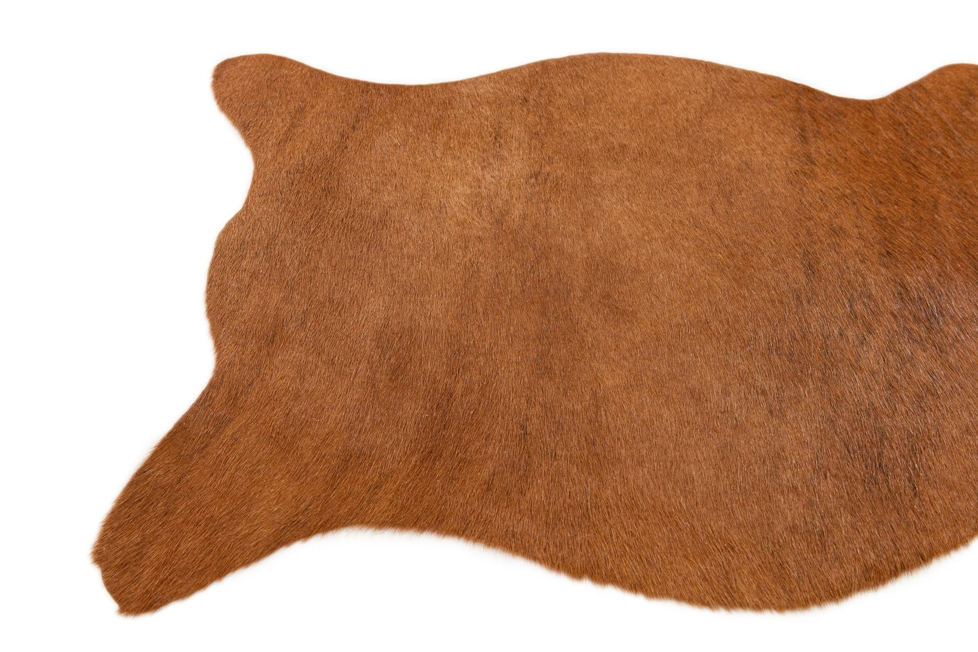 50cm x 75cm Cowhide Leather Alfombra