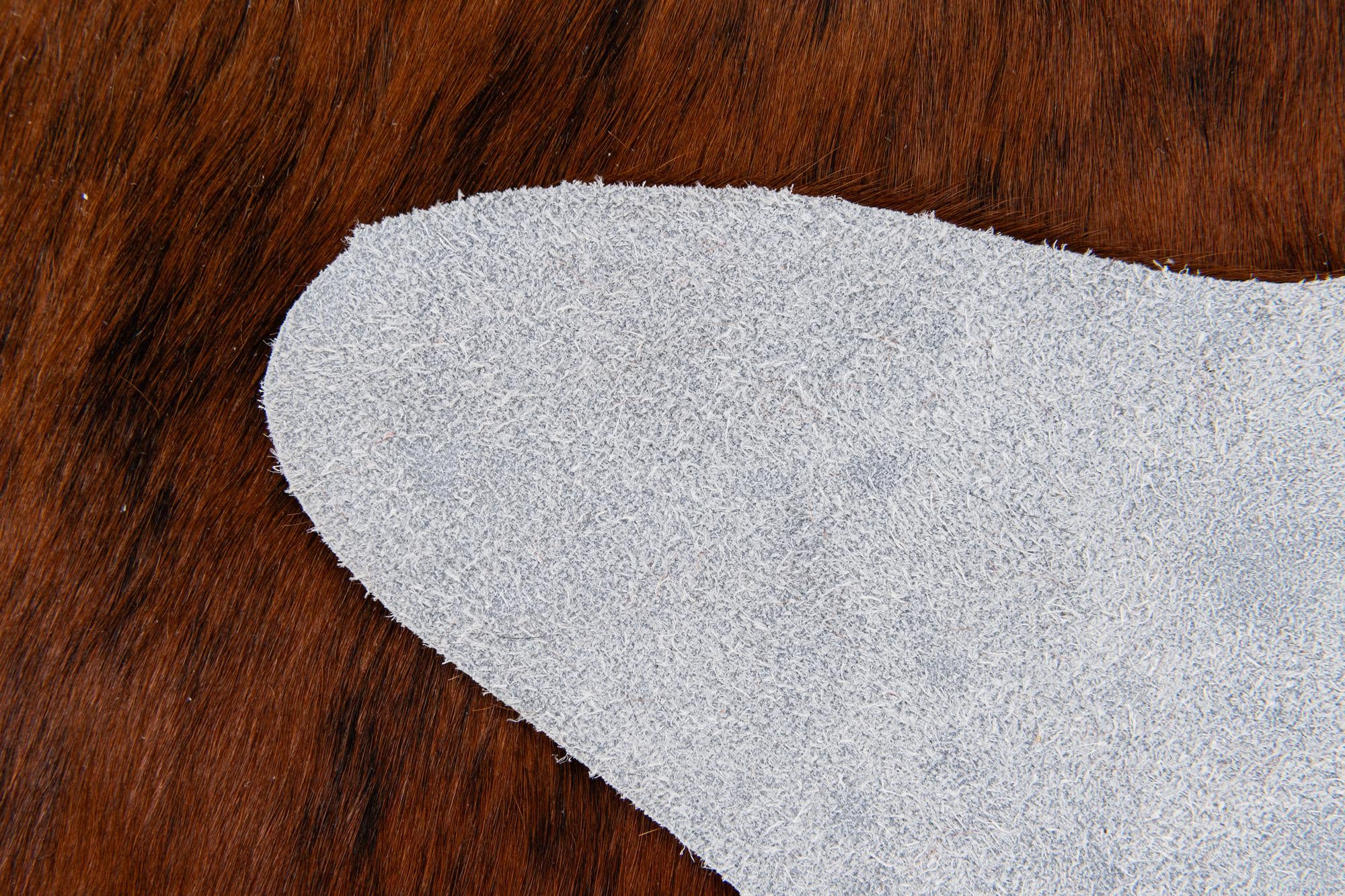 1' 8 x 2' 6 Cowhide Leather Rug