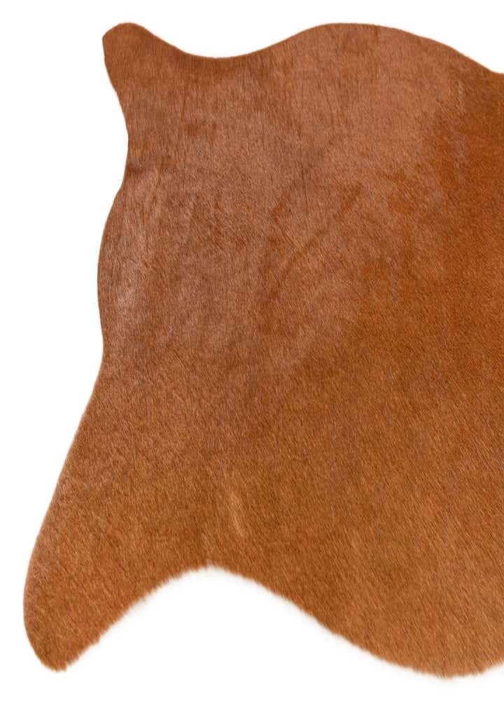 1' 8 x 2' 7 Cowhide Leather Rug