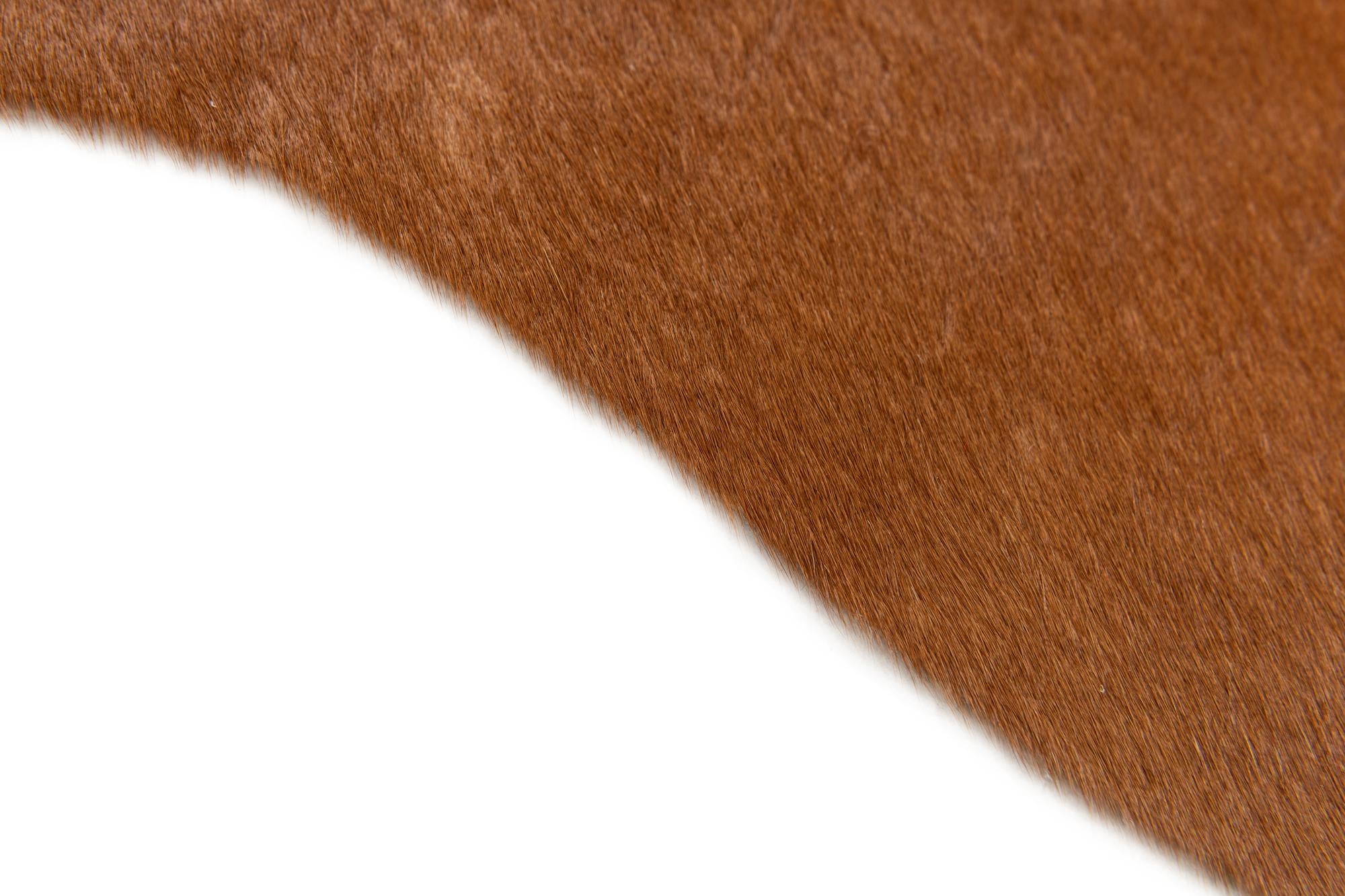 1' 8 x 2' 7 Cowhide Leather Rug