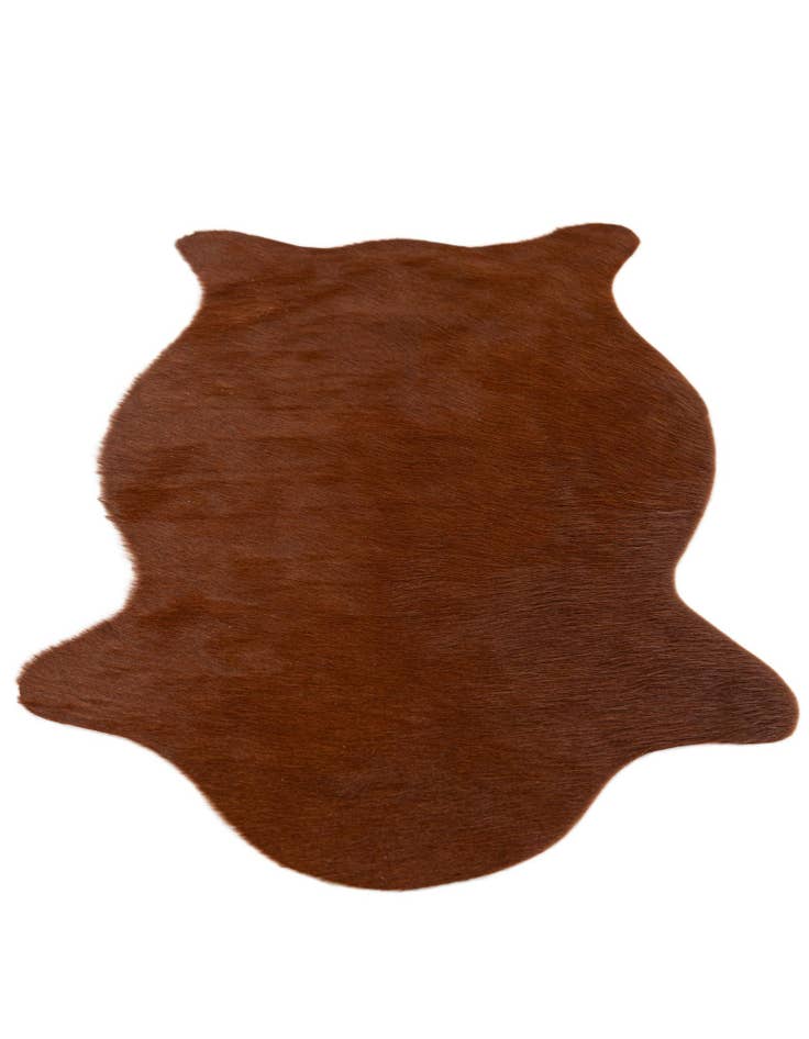 Detail image of 1' 8 x 2' 7 Cowhide Leather Rug