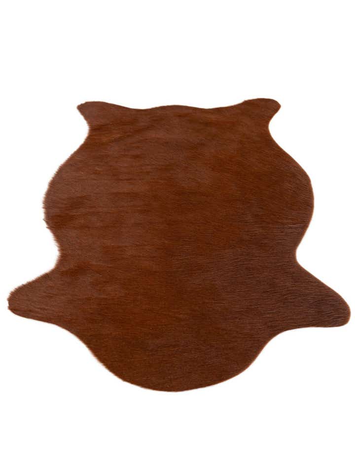 1' 8 x 2' 7 Cowhide Leather Rug
