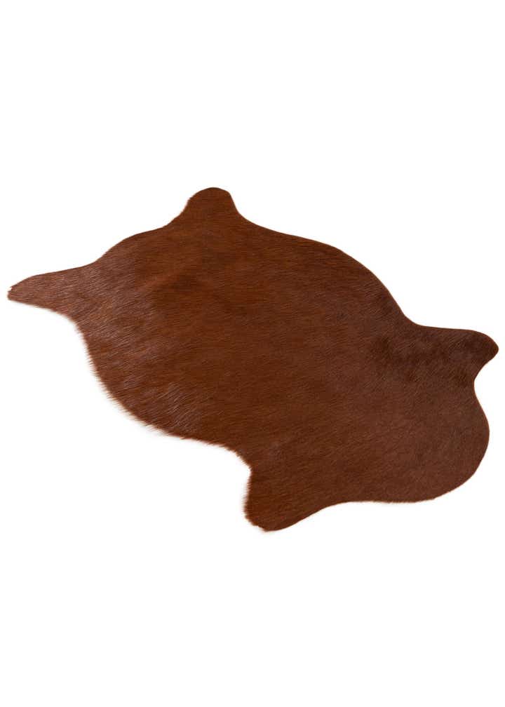 1' 8 x 2' 7 Cowhide Leather Rug