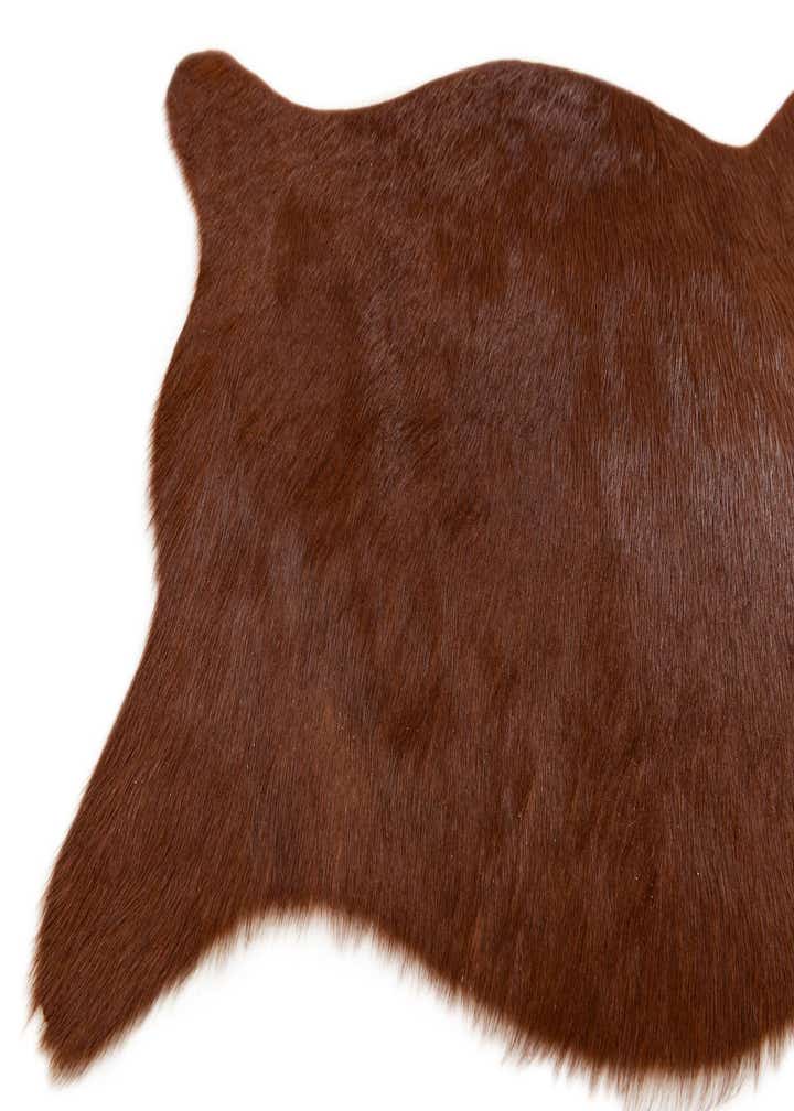 1' 8 x 2' 7 Cowhide Leather Rug