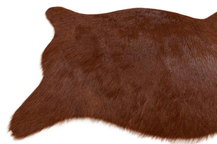 Detail image of 1' 8 x 2' 7 Cowhide Leather Rug